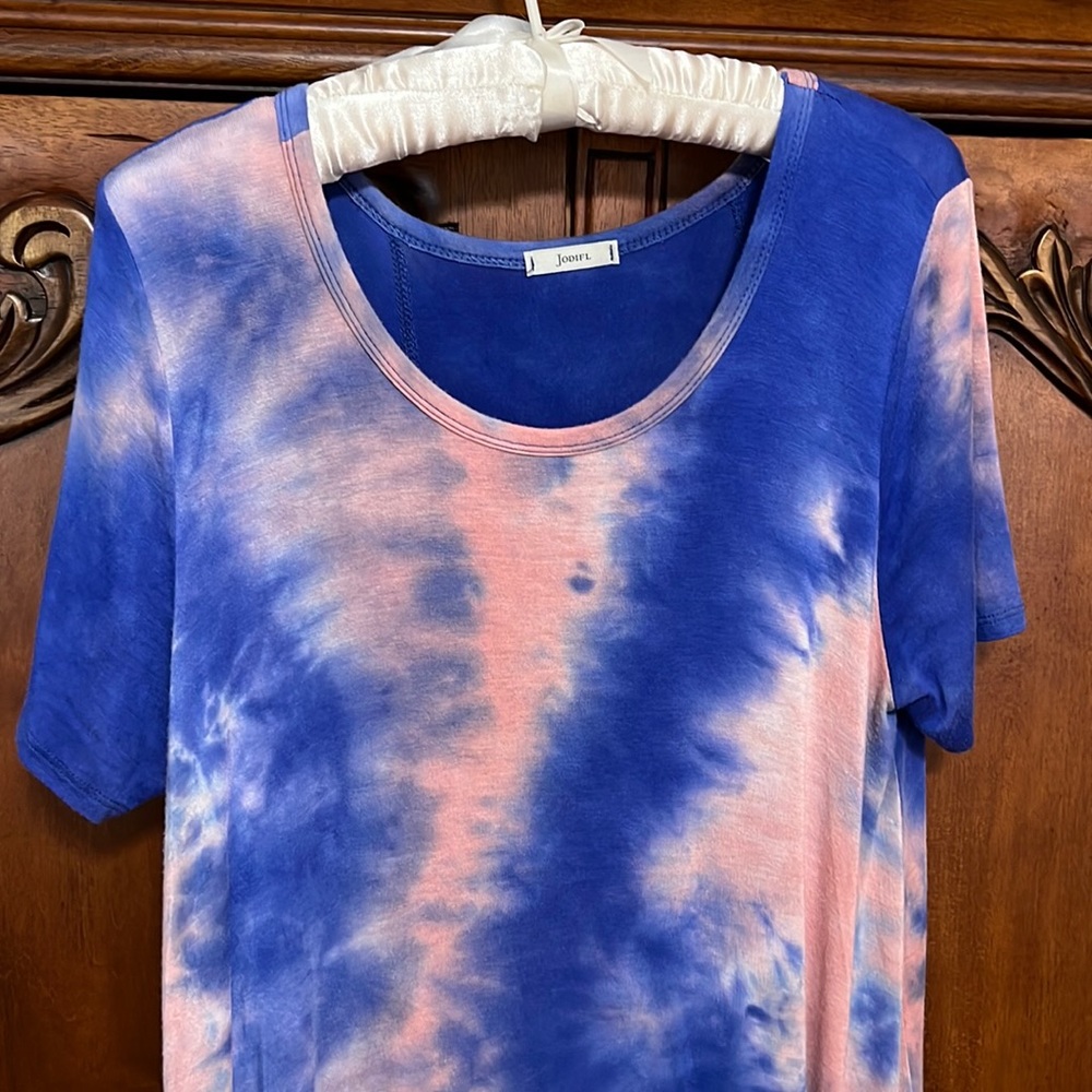 Tie dye print dress, size medium
